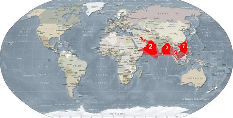 The "Seven Seas" of Traditional Arabic Literature : r/MapPorn