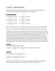 Lesson 20 Cofunction Identities—Worksheet Solutions