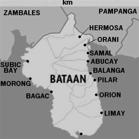 Map of Bataan, Central Luzon, Philippines. | Download Scientific Diagram