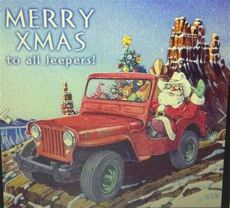 Santa Jeep Merry Christmas... | Jeep lover, Jeep, Willys jeep