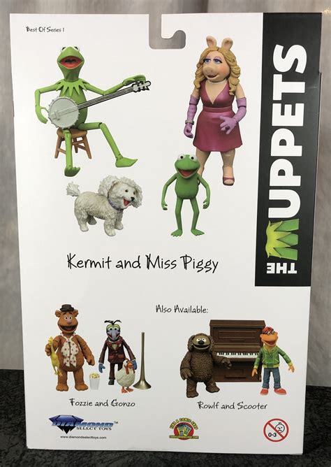 Diamond Select - The Muppets Kermit and Miss Piggy Vinyl Figures with ...