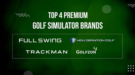 Top 4 Premium Golf Simulator Brands - SwingSense