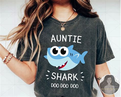 Auntie Shark Svg Shark Birthday Svg Shark SVG Shark Family - Etsy