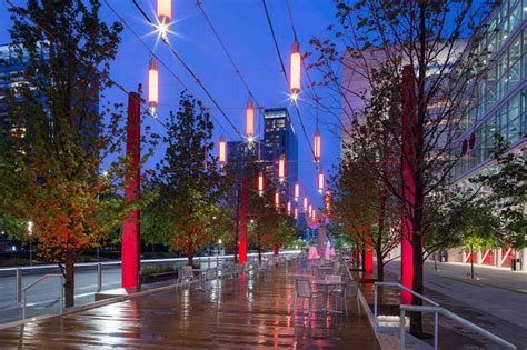 Catenary Lighting Installation at 'Avenida Houston' - Ronstan Tensile ...