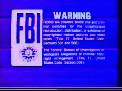 Fbi Warning Vhs GIF - FBI Warning VHS VCR - GIF များ ရှာဖွေရန်နှင့် မ ...