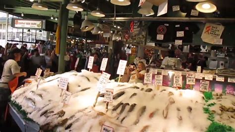 Tossing Fish at Pike Place Market - YouTube