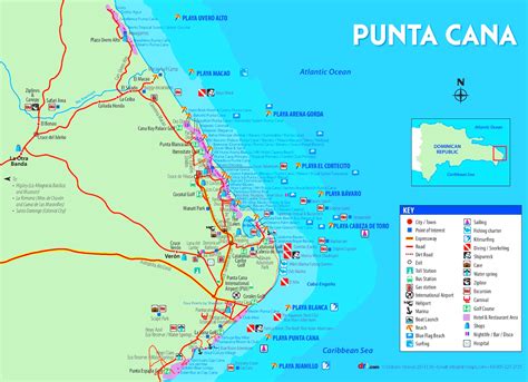 Punta Cana hotel map - Ontheworldmap.com