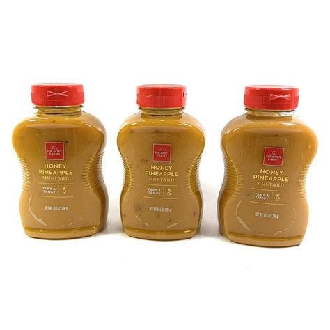 Hickory Farms Honey & Pineapple Mustard, (Pack of 3) - Walmart.com ...