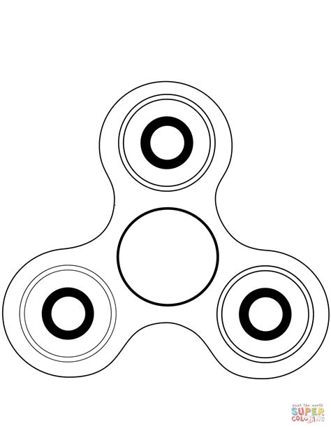 Fidget Spinner coloring page | Free Printable Coloring Pages