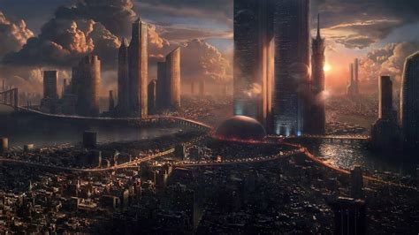 Futuristic City Wallpapers - Top Free Futuristic City Backgrounds ...