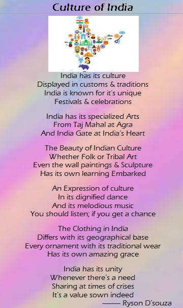 Culture Of India - Culture Of India Poem by Ryson Dsouza