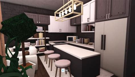 Bloxburg loft kitchen on roblox Aesthetic Bedroom, Kitchen Bar ...