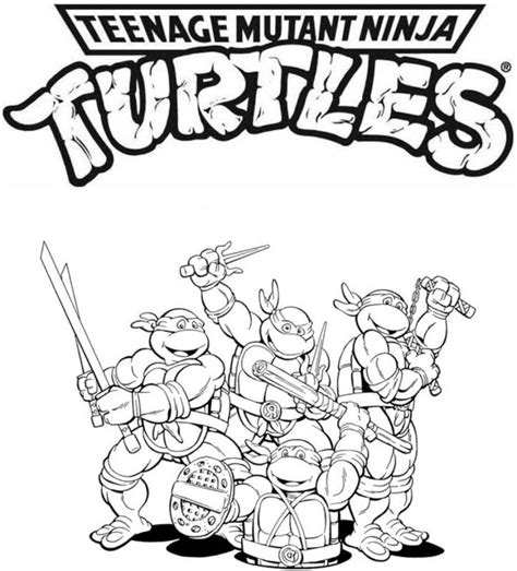 Free Printable Teenage Mutant Ninja Turtles Coloring Pages - Coloring Home