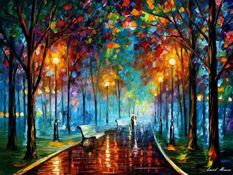 MISTY MOOD — PALETTE KNIFE Oil Painting On Canvas By Leonid Afremov ...