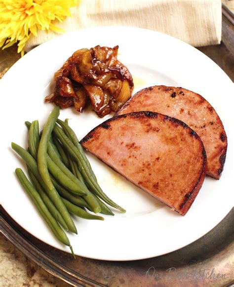 Ham Steak For One - One Dish Kitchen