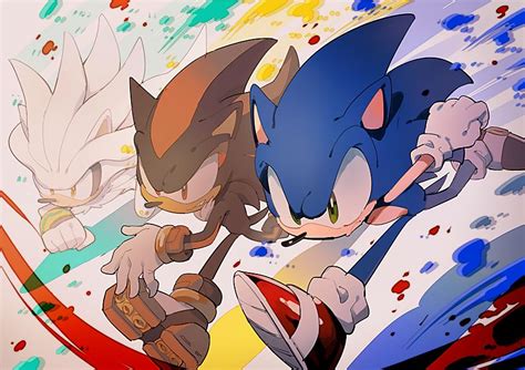 Sonic, Shadow, & Silver | Sonic the hedgehog, Hedgehog, Sonic fan art