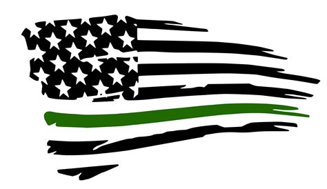 Army Tattered Flag Decal- Military Pride. Show your love and pride of ...