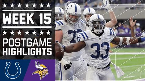 Colts vs. Vikings | NFL Week 15 Game Highlights | Nfl, Vikings, Nfl season