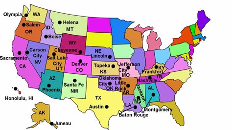 How To Learn The Us State Capitals - Shopfear0