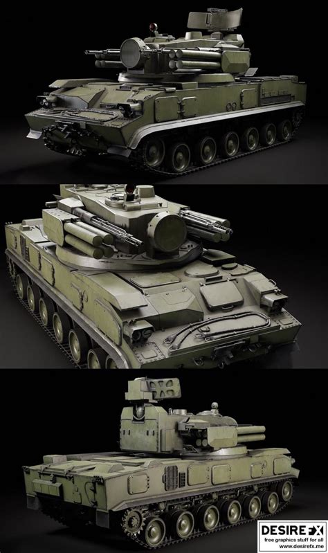 Desire FX 3d models | 2s6 tunguska Soviet and Russian anti-aircraft gun ...