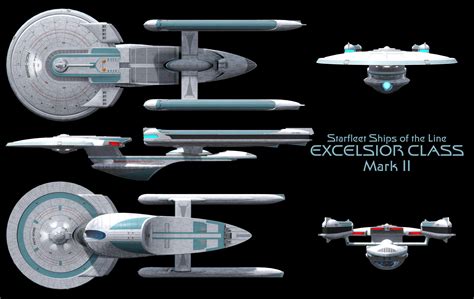 Excelsior Class Starship Mark II - High Resolution by Enethrin on ...