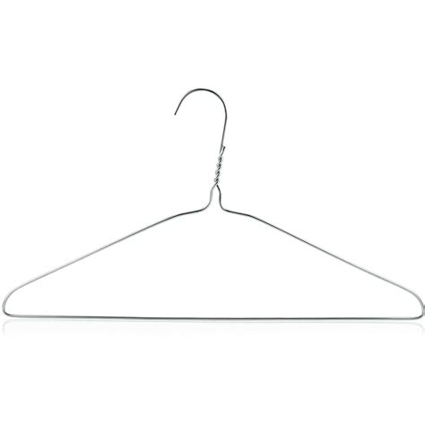 Buy Wideskall 16 inch Metal Wire Clothing Hangers, 13 Gauge Wire, 120 ...