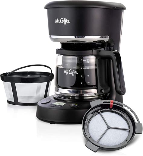 Mr. Coffee 5 Cup Programmable 25 oz. Mini, Brew Now or Later, with ...