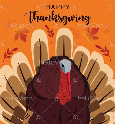 Thanksgiving background with turkey - Download Graphics & Vectors