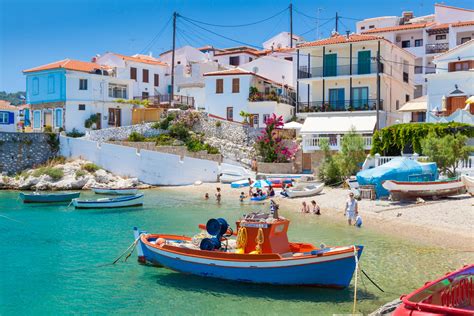 Greek Coastal Town Free Stock Photo - Public Domain Pictures