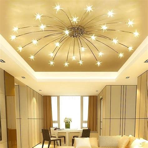 31 Nice Living Room Ceiling Lights Design Ideas - MAGZHOUSE