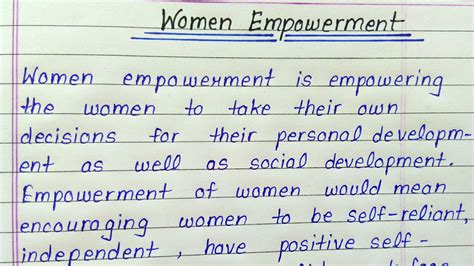 Essay Women Empowerment – Telegraph