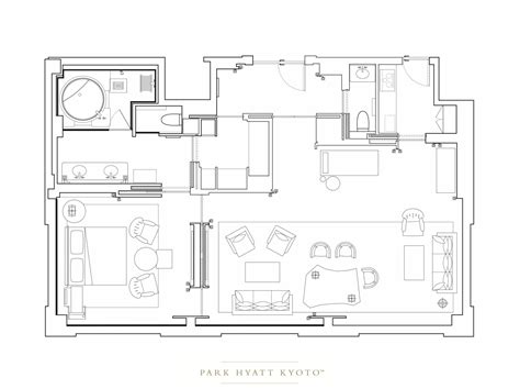 Park Hyatt Kyoto | Pagoda House - 135sqm | Hotel room plan, Hotel floor ...