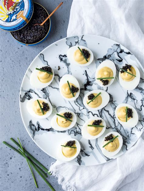 Caviar Deviled Eggs – The Food Joy