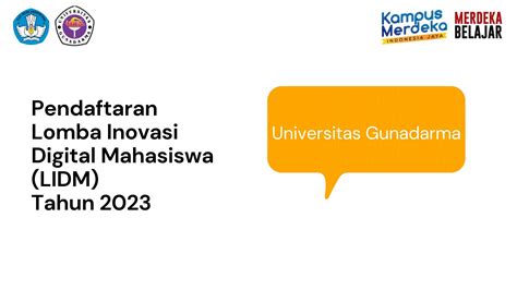 PENDAFTARAN LOMBA INOVASI DIGITAL MAHASISWA (LIDM) TAHUN 2023 – Bidang ...