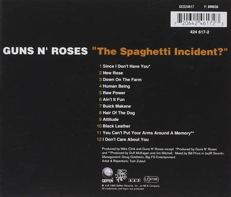 Classic Rock Covers Database: Guns N' Roses - The Spaghetti Incident (1993)