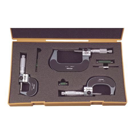 Mechanical Digital Outside Micrometer Set | Flat End Spindle | Micro ...