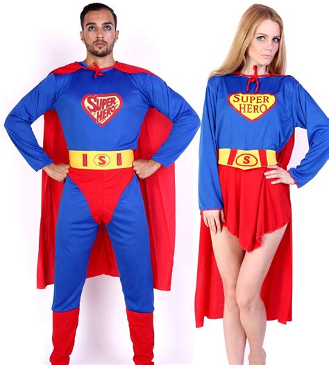 Cool Cosplay Superman Superwoman Supergirl Jumpsuit Coverall Suit adult ...