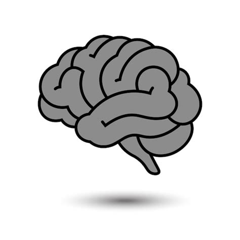 Premium Vector | Brain simple design vector illustration isolated on ...