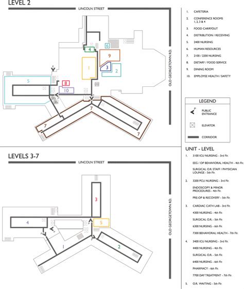 Campus Map | Suburban Hospital, Bethesda, Md