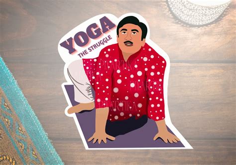 Jethalal Sticker Yoga Sticker TMKOC Tarak Mehta Ka Oolta Chasma ...