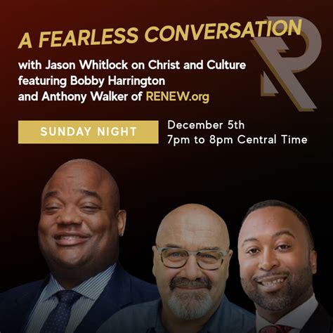 Register for Replays - A Fearless Conversation with Jason Whitlock ...