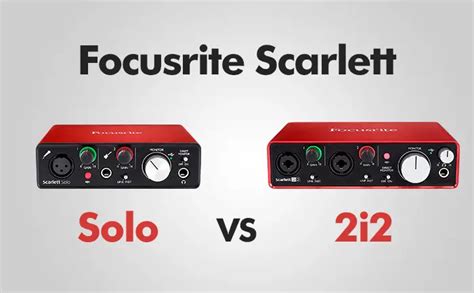 Focusrite Solo vs 2i2 - Arx Musica