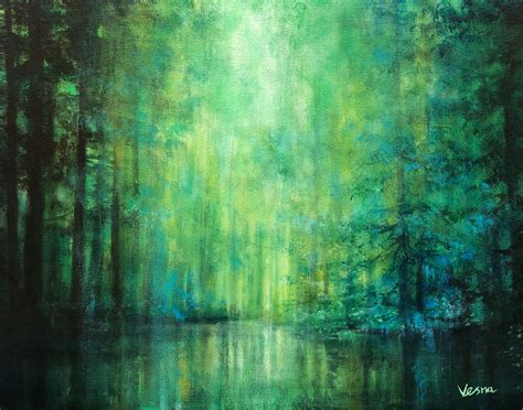 Favorite Green | Etsy | Painting, Simple acrylic paintings, Tree painting