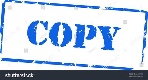 Copy Rubber Stamp Stock Vector 58486918 : Shutterstock