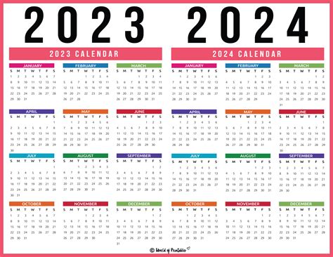 2024 Calendar Printable High Resolution - 2024 CALENDAR PRINTABLE