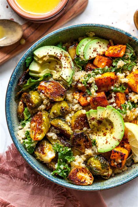 Quinoa Power Bowls with Maple Chipotle Brussels and Smoky Butternut ...