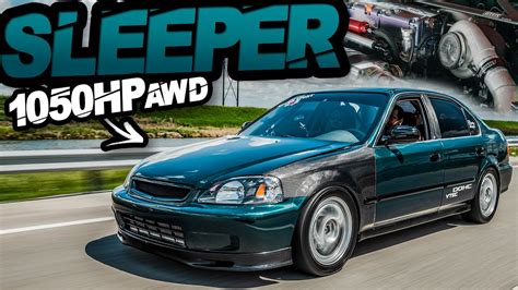 1050HP 4 Door Turbo AWD Honda - The Ultimate SLEEPER Civic is Back ...