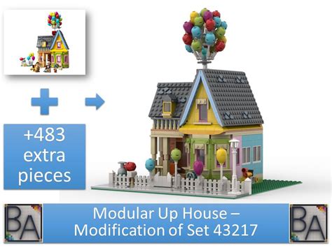 LEGO MOC Modular Up House - Modification of Set 43217 by Brick Artisan ...