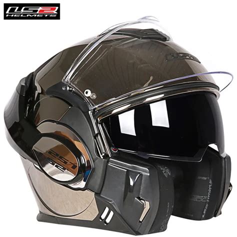 LS2 FF399 Valiant Motorcycle Helmet Convertible Flip up Modular Racing ...