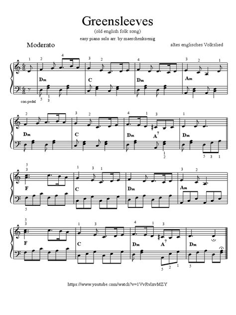 230825751-greensleeves-pdf.pdf | Musical Compositions | Musical Forms ...